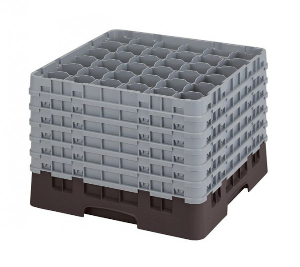 Panier de lavage Cambro 36 compartiments Camrack® 29,8 cm Marron, SU: 2 pièces, 36S1214167