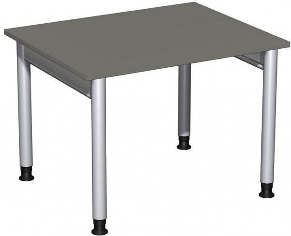 bureau geramöbel réglable en hauteur, 1000x800x680-820, graphite/argent, N-657144-GS
