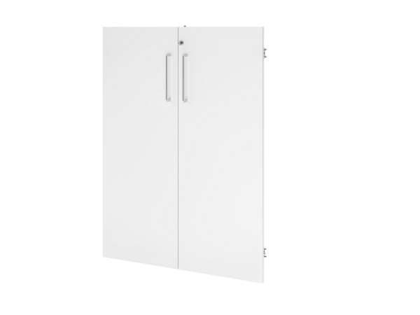 Hammerbacher FlexWall paire de portes 80 cm, 3 OH, BS, blanc, VFWT38/W/BS