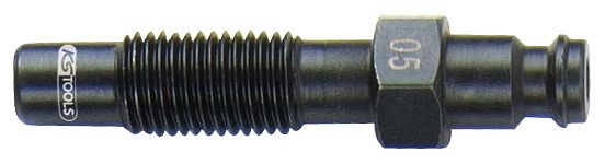 Adaptateur d'injecteur KS Tools, M10x1,25 avec filetage extérieur, longueur 57 mm, 150.3666
