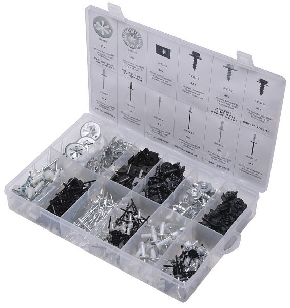 Assortiment de fixations rapides SW-Stahl, Audi/VW, 400 pièces, S8034