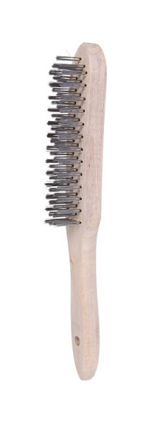 KS Tools Brosse métallique à main en acier 4 rangées, 290 mm, 201.2311