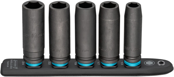 Hazet SmartRail 900SLG-SR/5, carré creux 12,5 mm (1/2 pouce), profil de traction hexagonal externe, nombre d'outils : 5, 900SLG-SR/5