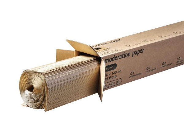 Papier de présentation Legamaster, 100 pièces par boîte, marron, 80 g/m², 116 x 140 cm, 7-240100