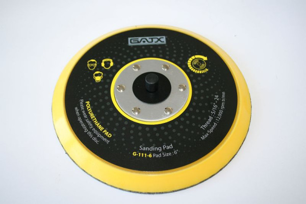 Disque abrasif ELMAG Ø 150 mm, SOFT, non perforé, Velcro, filetage 5/16', 42968