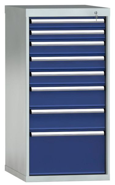 Armoire à tiroirs KLW 1150 x 572 x 750 mm H x L x P, dimensions d'installation : 150 mm, division : 27x36 unités, SEB1150-08EP-001