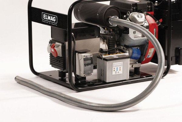 Tuyau d'échappement ELMAG 'acier inoxydable' flexible, 2 m, avec raccord, ID38/42mm, 53865