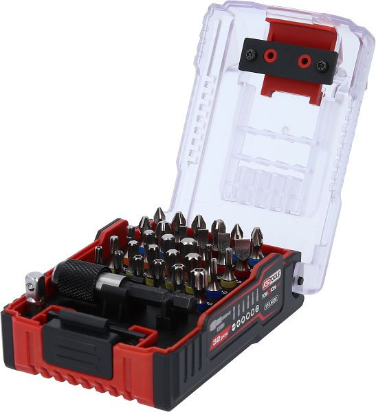 KS Tools Jeu d'embouts TORSIONpower 1/4" au design de batterie eMONSTER, 32 pièces, 515.6932