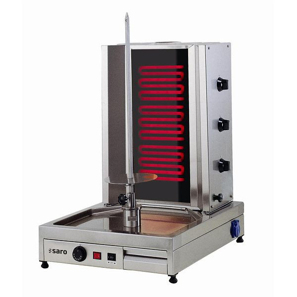Saro kebab / gyros grill électrique ED3, pour 40kg de viande, 126-1800