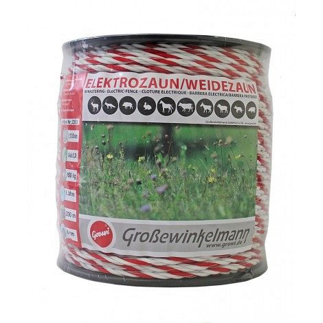 Corde Growi SuperLine rouleau de 200 m, 6 mm, 6 conducteurs en acier aluminium, 10022500