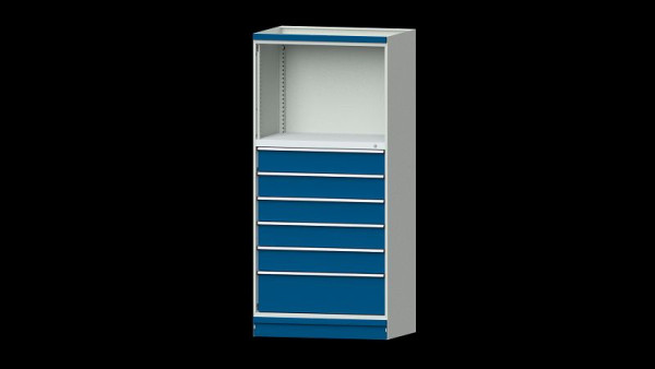 Établis ANKE armoire de base système d'armoire modulaire, modèle 4003, 1015 x 720 x 2200 mm, RAL 7035/5010, 631.234