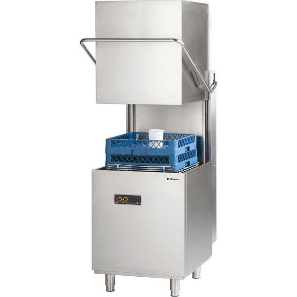 Lave-vaisselle universel à capot Stalgast avec liquide de rinçage et pompe doseuse de détergent, 400V, 6,8 kW, HA113