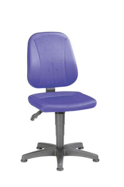 bimos Unitec avec patins et tissu bleu Hauteur d'assise 440-620 mm, 9650-CI02