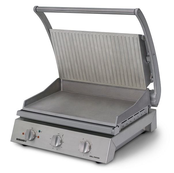 Station de gril Roband GSA815R-F avec plaques en aluminium moulé sous pression avec éléments chauffants intégrés et arcs en téflon en option, GSA815R-F