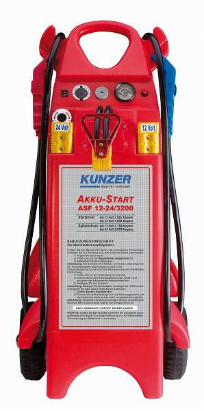 Kunzer démarreur à batterie mobile 12V 3200A, 24V 1600A, ASF 12-24/3200