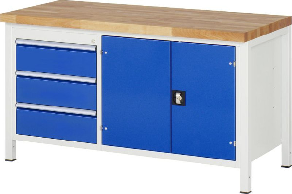 Etabli RAU série 8000 - modèle 8904, L1500 x P700 x H840-1040 mm, 13-8904A2-157B4H.11