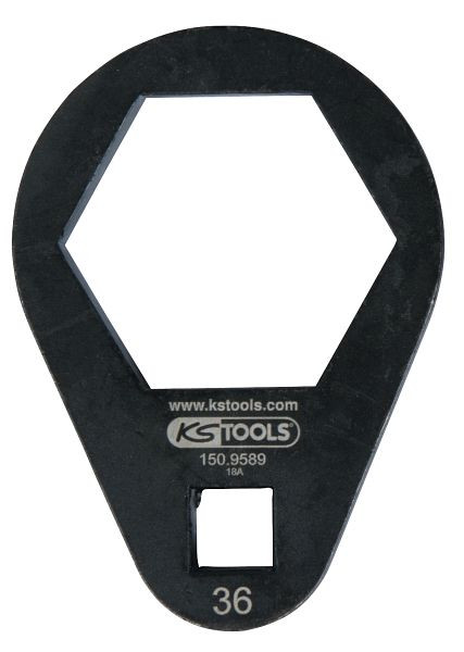 KS Tools Clé à douille 3/8", extra plate, 36 mm, 150.9589