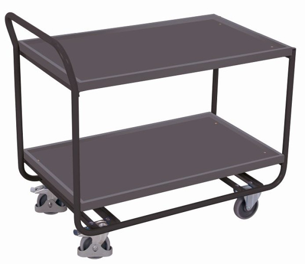 Chariot de table en acier VARIOfit, dimensions extérieures : 1 090 x 600 x 970 mm (LxPxH), st-402.000/AG