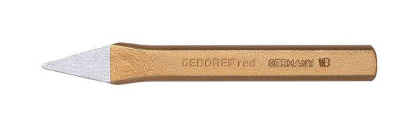 GEDORE burin croix rouge ovale plat 125x5x9mm, 3300799