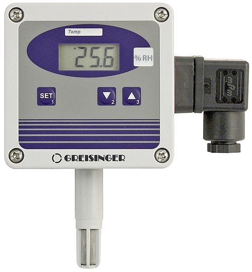 Greisinger GHTU-1R-MP transmetteur d'humidité et de température, tube capteur sur le côté, pour montage mural, 602585
