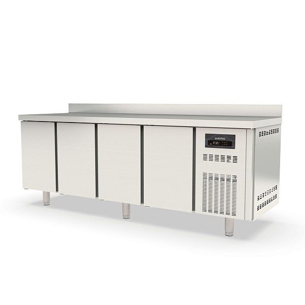 Table réfrigérante Vaiotec TOPLINE 700 / 4 volets GN1/1 avec 4 portes et dosseret, 10303