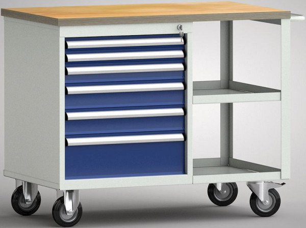 Etabli professionnel KLW - 1000 x 620 x 840 mm L x P x H sans panneau arrière, WP822N-1000M30SE1901