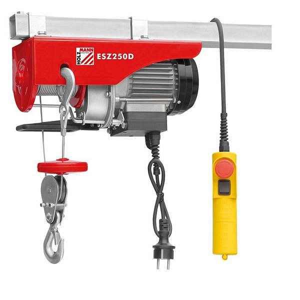 Palan électrique à câble Holzmann, capacité de levage : 250 kg, ESZ250D_230V