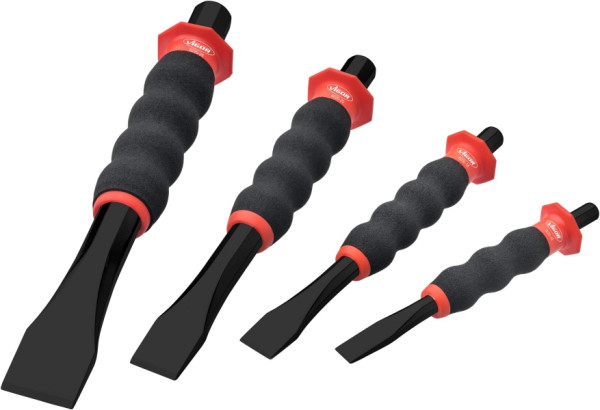 Jeu de burins plats VIGOR, nombre d'outils : 4, V6220/4