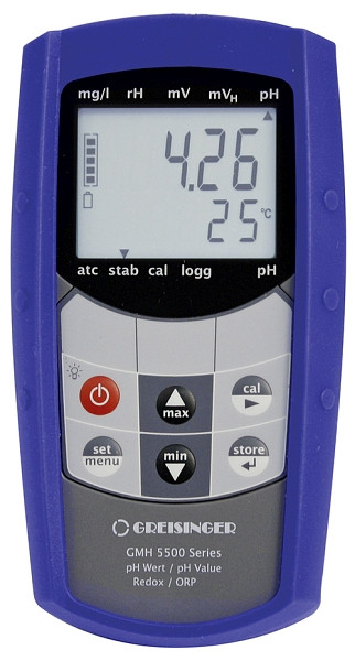 Appareil de mesure étanche pH/Redox/température Greisinger avec jeu d'électrodes GMH 5530-SET135L02, 483920