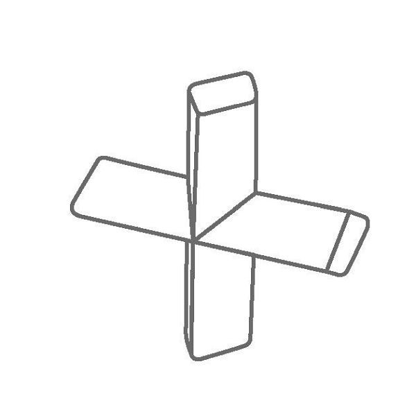 Barreaux d'agitation magnétiques IKA, croisés, 38 x 38 mm, kit FLON® 38, UE : 5 pièces, barreaux magnétiques revêtus de PTFE croisés, 0004497000