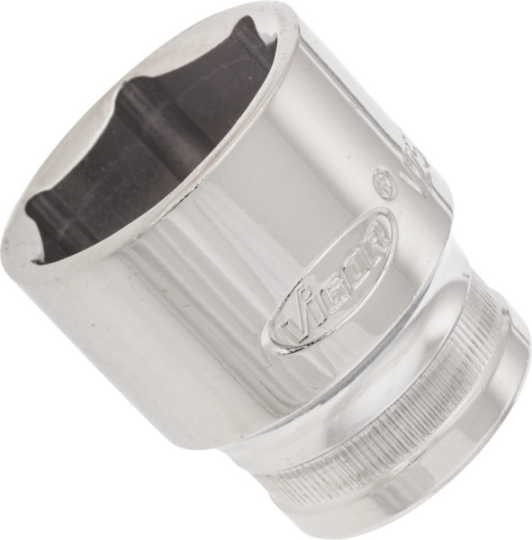 Insert de clé à douille VIGOR, carré creux 12,5 mm (1/2 pouce), profil à six pans extérieurs, 27 mm, V2571N