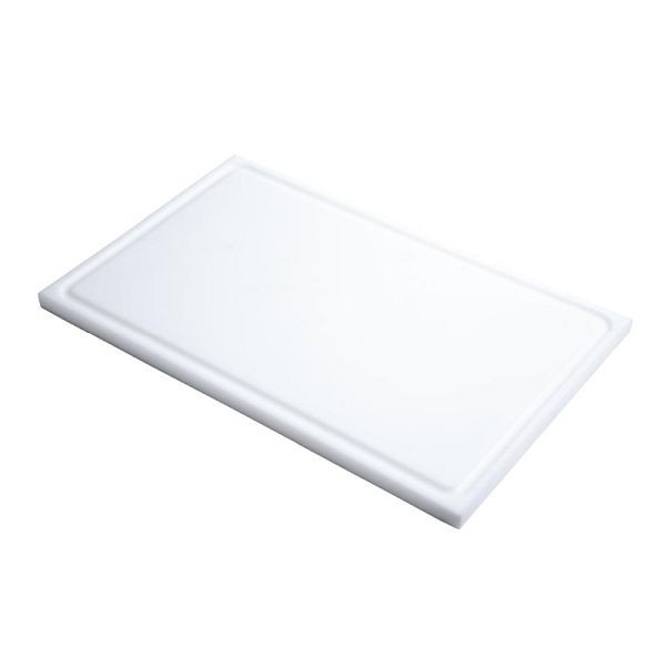 Planche à découper Gastro M avec rainure de jus GN1 / 1 blanc, GN332