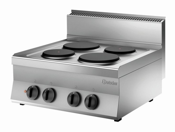 Cuisinière électrique Bartscher 650, B700, 4 plaques, appareil de table, 115007