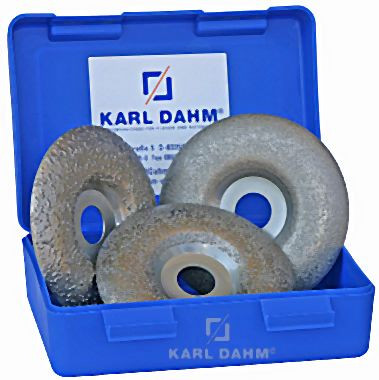 Jeu de meules boisseaux diamantées Karl Dahm, 50525