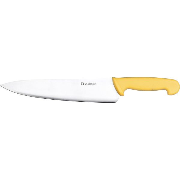 Couteau de chef Stalgast, HACCP, manche jaune, lame inox 25 cm, MS0933250