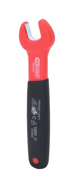 KS Tools Clé à fourche isolée, 11 mm, 118.1511