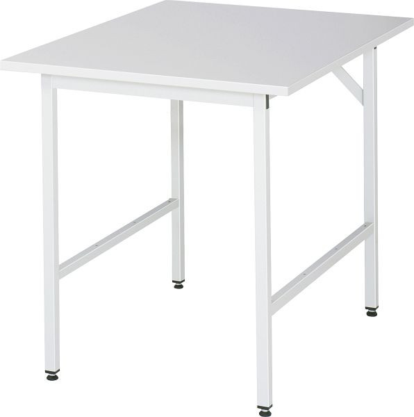 Table de travail RAU série Jerry (3030) - réglable en hauteur, plaque en mélamine EGB, 750x800-850x1000 mm, 06-500ME10-07.12