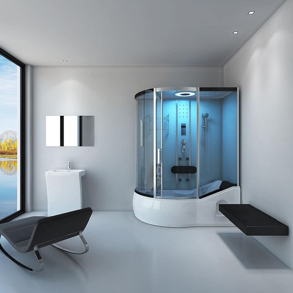HOME DELUXE douche à vapeur ALLIN 4IN1 - blanc gauche, 1062