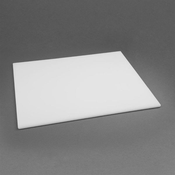 Planche à découper extra épaisse Hygiplas LDPE blanc 600x450x20mm, HC882