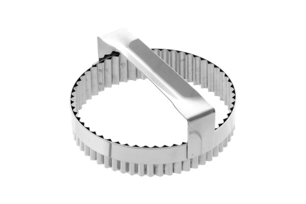 Emporte-pièce Schneider "Rond", dentelé 145 mm, hauteur 30 mm, acier inoxydable, version robuste, 199740