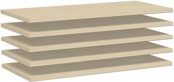 geramöbel Étagère intermédiaire pour relier 2 armoires, 5 pièces, 800x383x19, érable, N-386200-A
