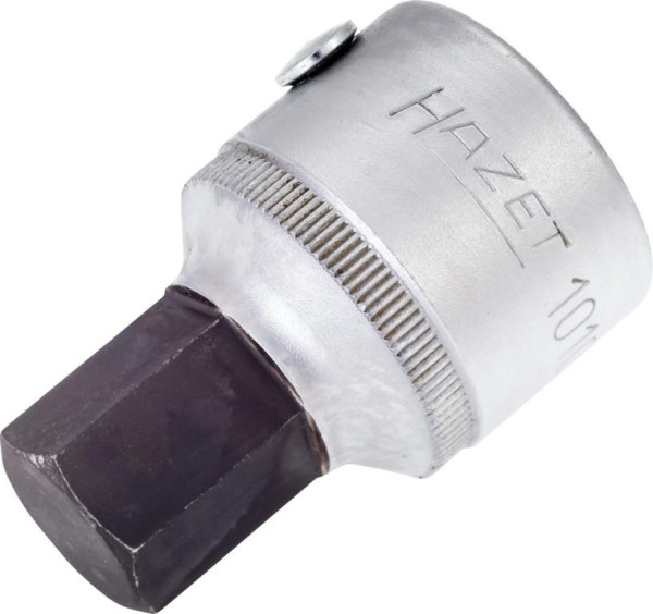 Douille de tournevis Hazet, carré creux 20 mm (3/4 pouce), profil à six pans creux, 19 mm, 1010-19