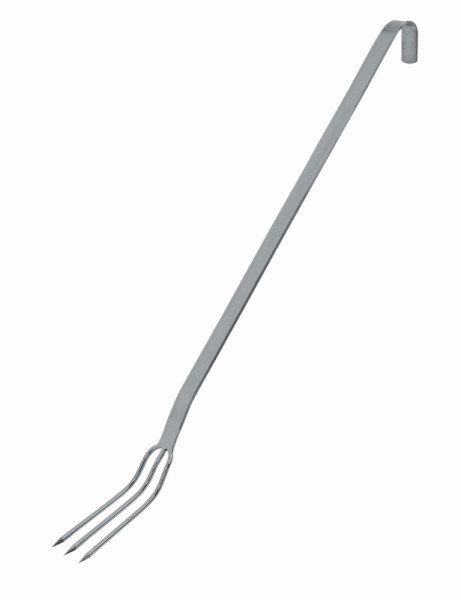 Fourchette à viande Schneider à 3 dents, 125 x 40 mm, longueur 560/430 mm, inox, 177003