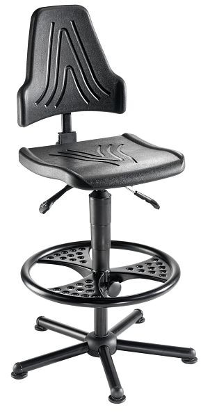 Siège de travail pivotant Mey W19-25-H-PU-FR3, réglable en hauteur, 13314