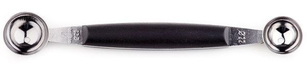 Coupe-boule APS - double, Ø 2,2 + 2,5 cm, longueur 16,5 cm, acier inoxydable avec arêtes vives, manche en polyamide, 88810