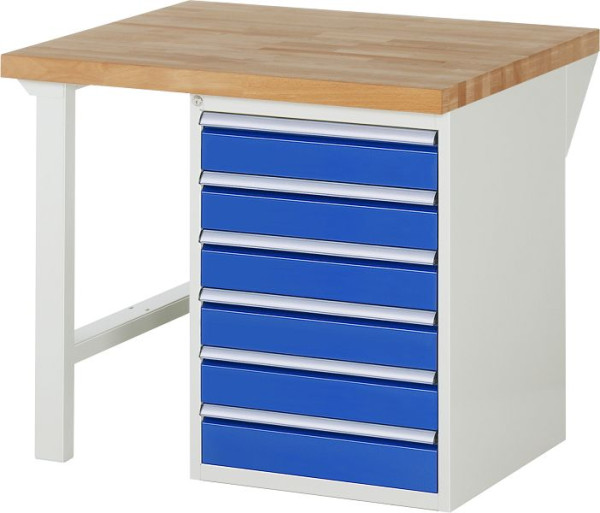 Etabli RAU série 7000 - modèle 7516-1, L1000 x P900 x H890 mm, base système L1000 x P850 x H850 mm, 03-7516A1-109B4M.11