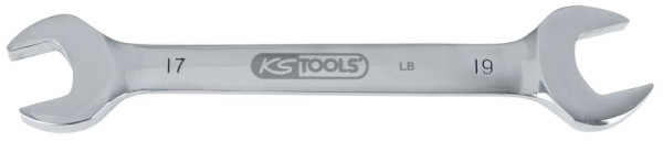 KS Tools clé à fourche double en acier inoxydable, 19x22 mm, coudée, 964.2211