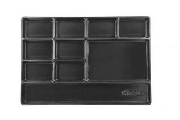 Plateau vide Boxo avec 10 compartiments, 568x395mm, UE: 10 pièces, BXP000-3