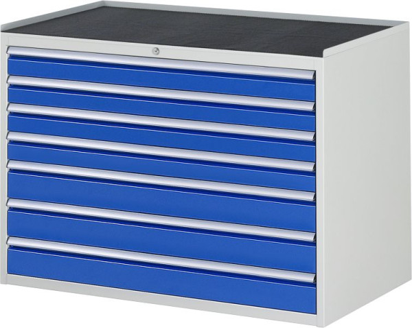 Armoire à tiroirs RAU série 7000, L1145xP650xH825mm, tiroirs : 4xH90, 3xH120mm, support métallique, 03-XXL5.17A-MT.11