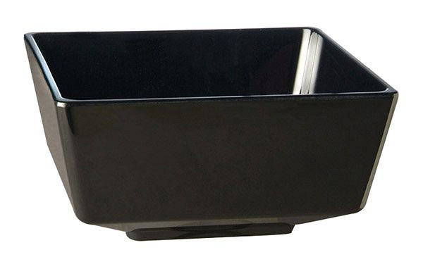 Bol APS -FLOAT-, 12,5 x 12,5 cm, hauteur : 6 cm, mélamine, noir, 0,5 L, 83915